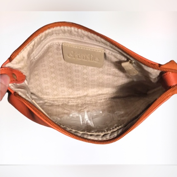 CHARMING CHARLIE Y2K Orange Monogram Wristlet - Picture 5 of 8